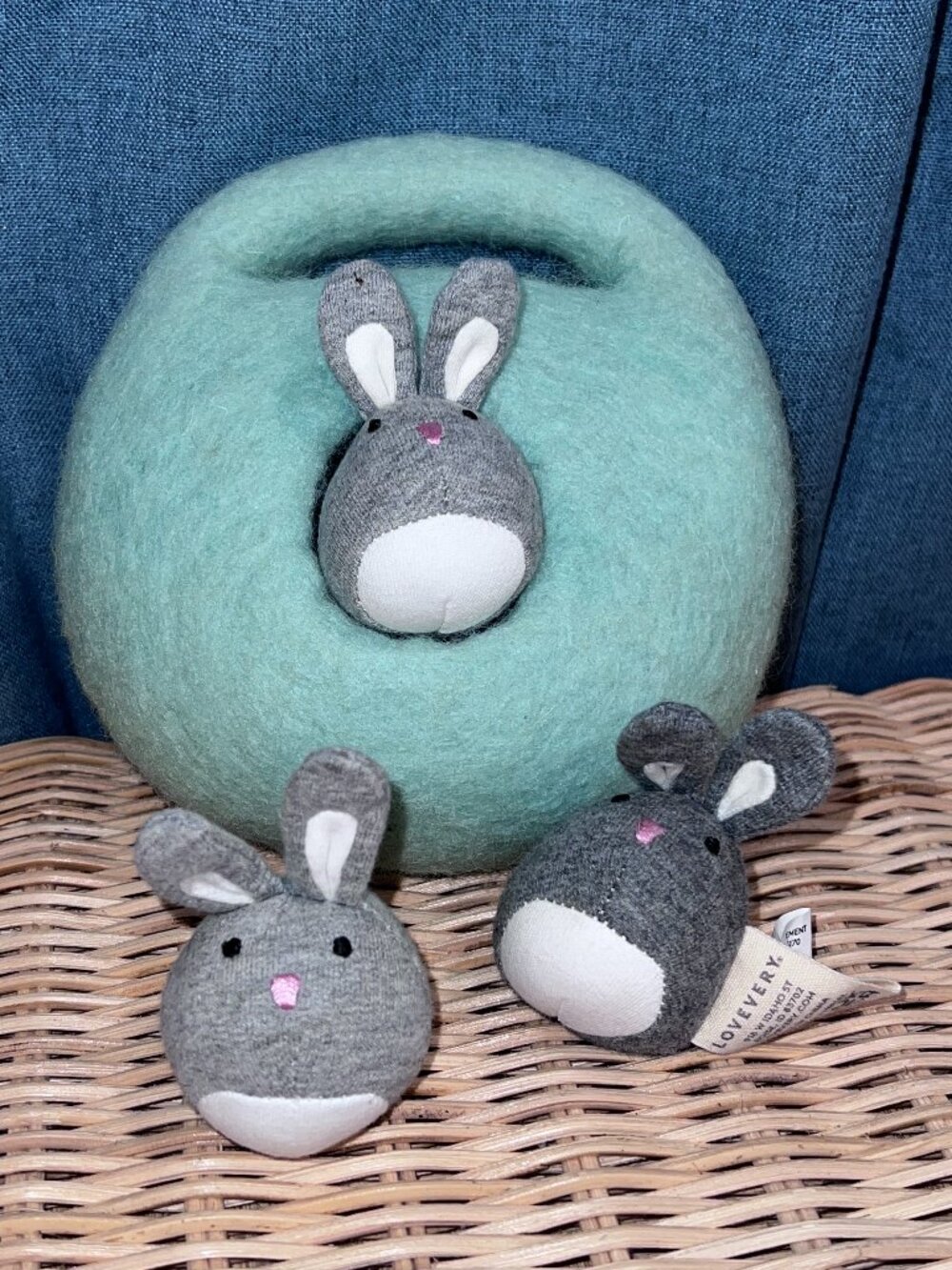 Lovevery Bunnies In A Felt Burrow | Babbler Play Kit Set 13-14 months